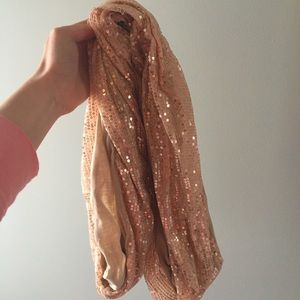 Rose gold scarf wrap Outlet